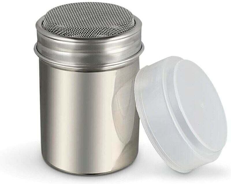 Puderzuckerstreuer, Kakaostreuer, Zuckerdose für Puderzucker, mit Deckel, geeignet für Matcha-Pulver, Kakao, Puderzucker...