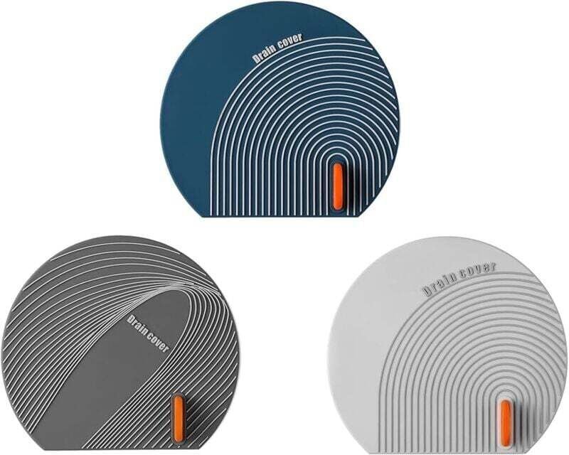 3-teiliger Silikon-Abflussstopfen für Spüle, Badewanne, Abfluss, Badewanne, Duschboden, Küchenspüle