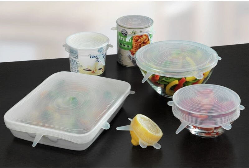 Silikon-Deckel für Lebensmittelbehälter, 6 Stück Wenko Wenko