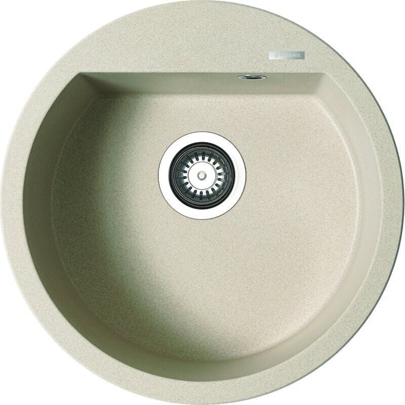 Granitspüle Einbau Spülbecken alazia (ø 51) 1B Beige - Pyramis