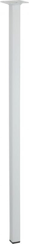 Hettich Tischbein 70 x 2,5 x 2,5 cm Stahl weiß - 1 Stück Tischbeine