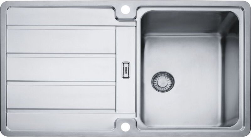 Solido - 2D-Spüle hdx 214, 860 x 510 mm Edelstahl, reversibel