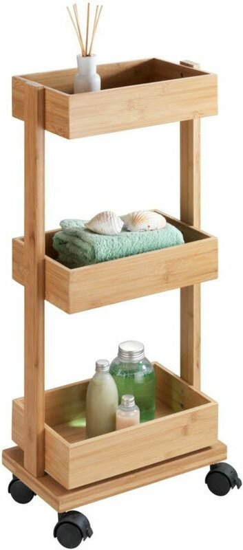 Badwagen für Zubehör tortona, 3 Etagen Wenko