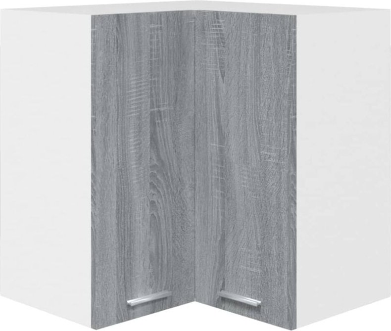 Eck-Hängeschrank Lyon Grau Sonoma 57x57x60 cm Holzwerkstoff vidaXL