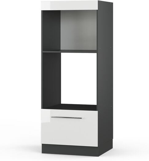 Thumbnail - Vicco - Mikrowellenschrank Fame-Line, Weiß Hochglanz, 60 cm offen