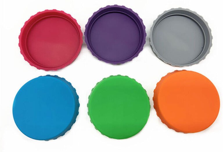 Odipie - 6er-Pack Silikondeckel für Getränkedosen, passend für Standard-Getränkedosen, bunte Aufbewahrungskappen aus Kun...