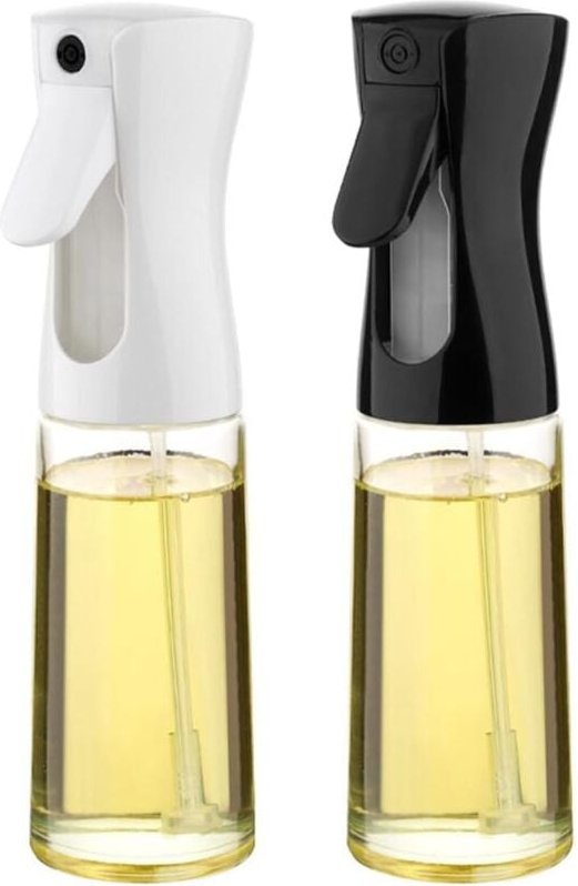 Olivenölspray, 2 Stück Küchenölsprüher Ölspender Ölsprüher für die Küche Ölsprüher zum Kochen, Grillen (200 ml)