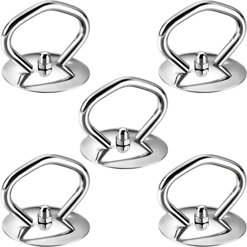 Set mit 5 Glasdeckelgriffen - Ersatzgriff aus Edelstahl, Topfdeckelknopf (silber)