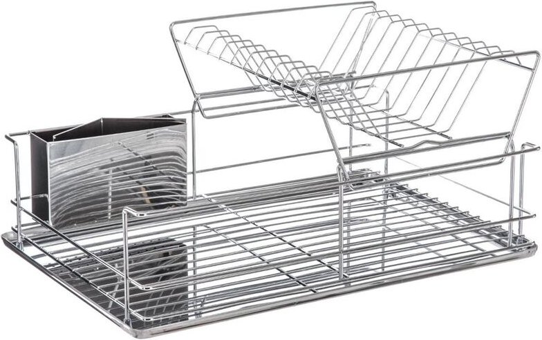 5five Simply Smart - Secret de Gourmet, Ein Zwei-Ebenen-Trockner, Abtropffläche - Edelstahl