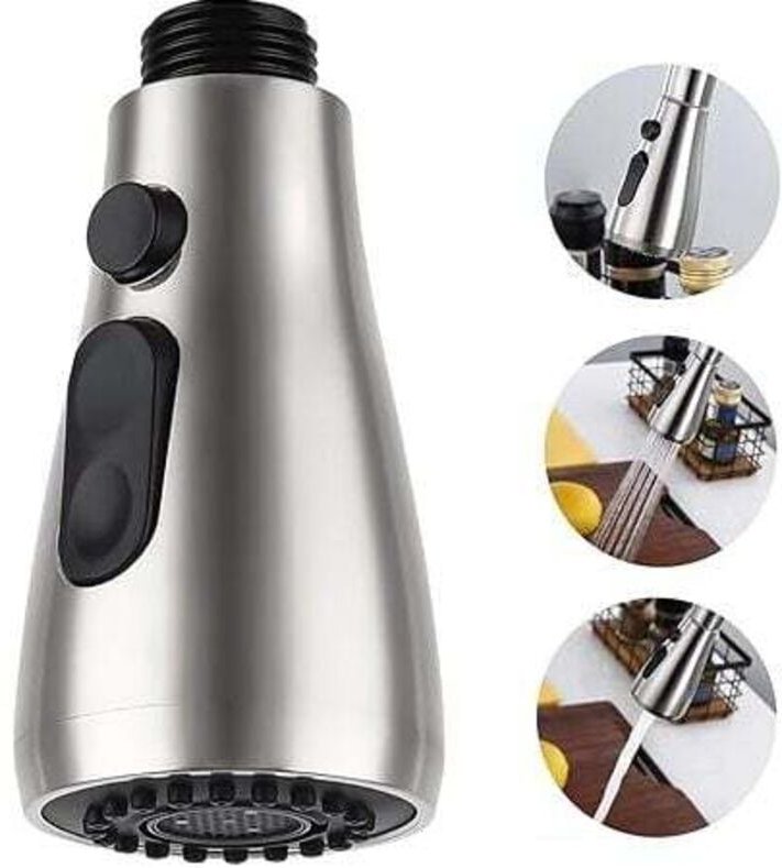 Modi, ausziehbarer Küchenarmatur-Duschkopf, Ersatz-Küchen-Sprühdüsenkopf, Geschirrspüler, Küchenspüle, Wasserhahn, G1/2-...