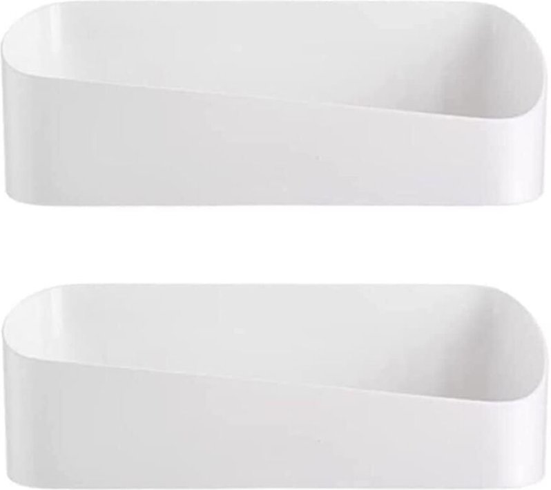 Set mit 2 selbstklebenden Duschablagen, Badezimmerregal, Gewürzregal, Wandmontage ohne Bohren, Badezimmeraccessoires, Ma...