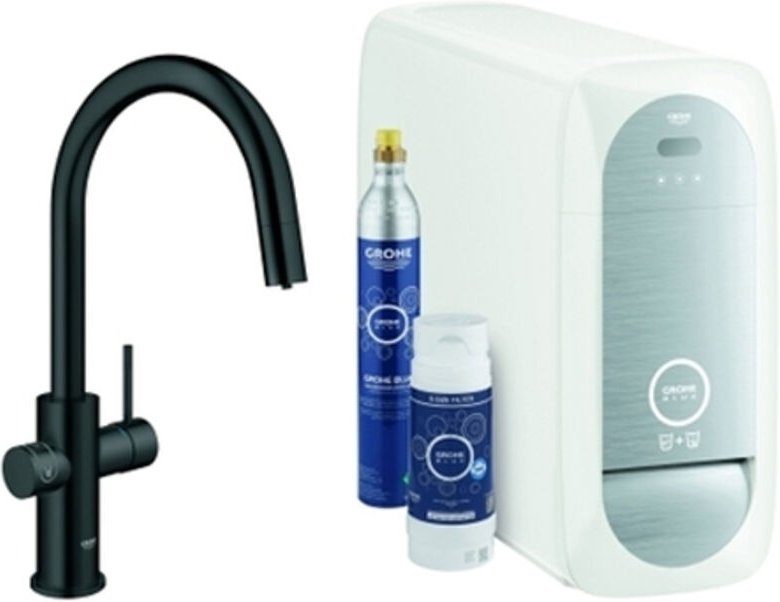 Starterkit GROHE Blue Home 31541 azb. Mouss. BT/WIFI C-Ausl. velvet black