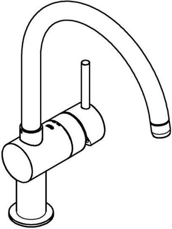 Minta Einhand-Spültischbatterie, C-Auslauf, 32917DC0 - Grohe