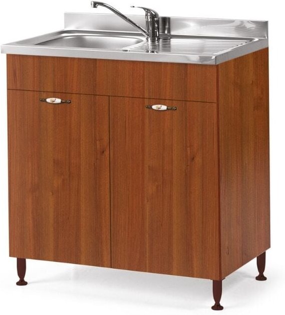 Küchenspüle antik Nussbaum 2 Türen Cm 80x50xH 85