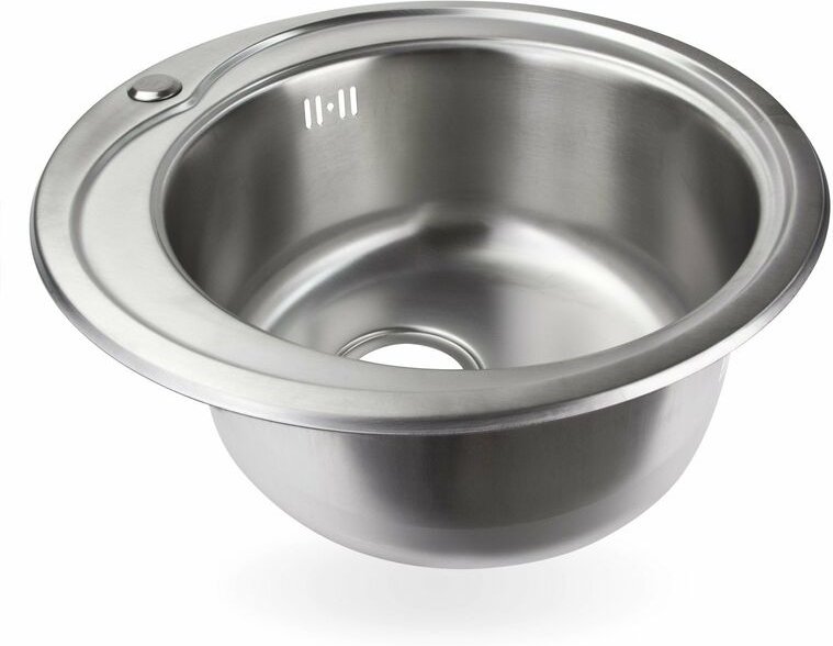 Stabilo-sanitaer - Edelstahl Spüle 'Ronda 2' - Rundes Einbauspülbecken