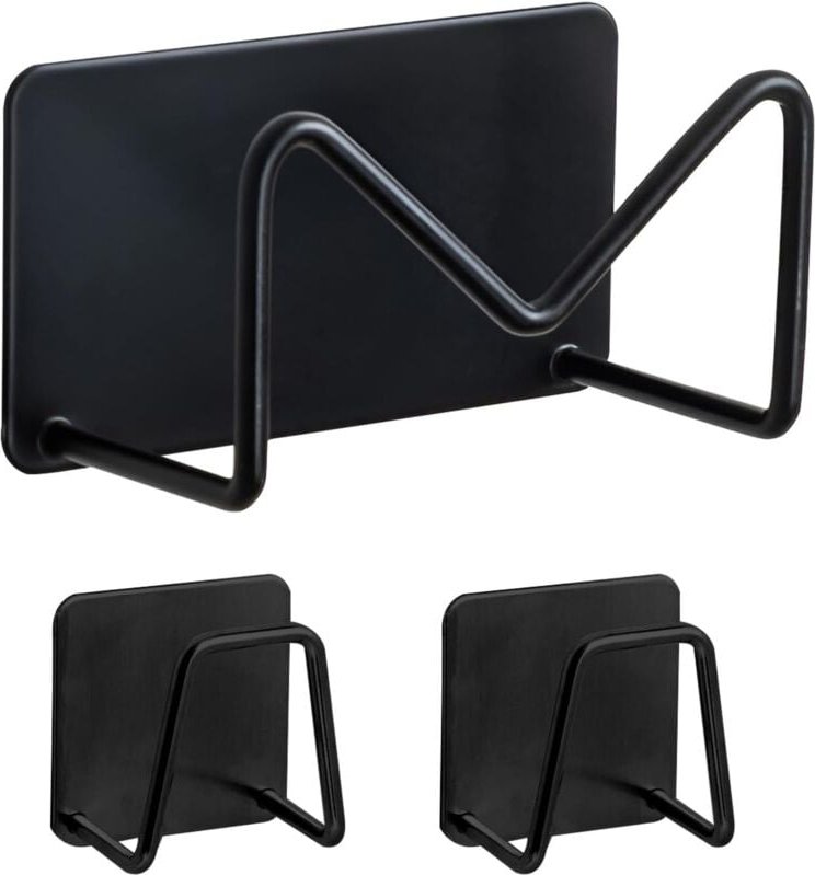 Linghhang - 3-teiliger Schwammhalter für die Küchenspüle, langlebiger und wasserdichter Universal-Schwammhalter aus Edel...