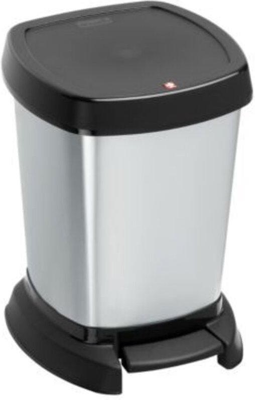 Rotho - Kosmetikeimer Paso silber metallic 6 l Kosmetikeimer