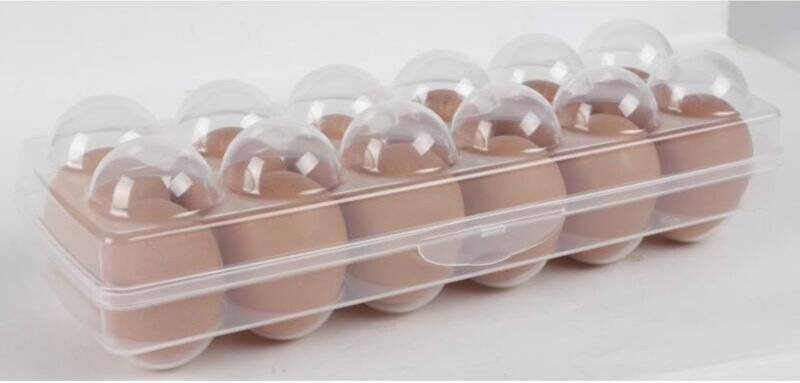 Mehrweg-Eierbehälter für Kühlschrank, für 12 Eier