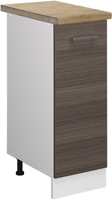 Vicco - Apothekerschrank R-Line, Grau, 30 cm , ap Eiche