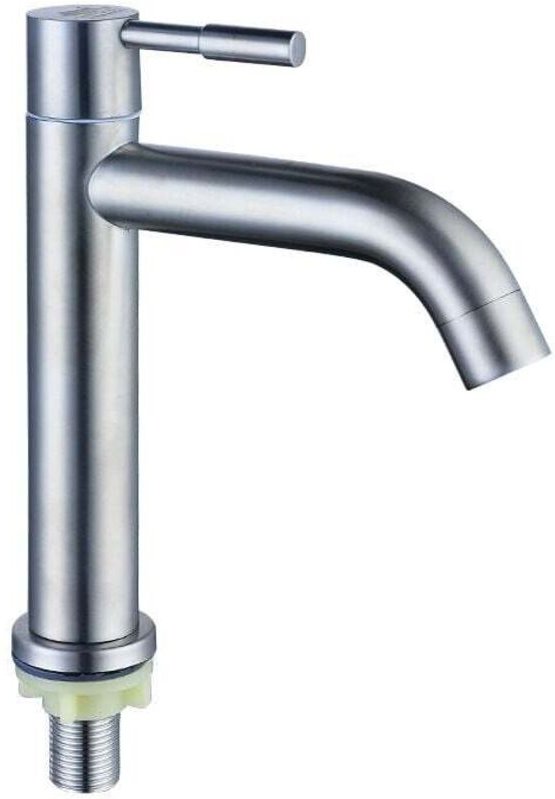 Badezimmerarmatur aus Edelstahl 304, Einzelarmatur, Einzel-Kaltwasserarmatur