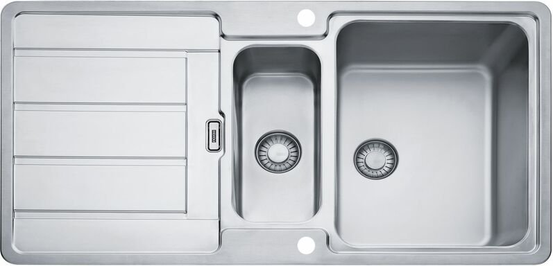 2D-Spüle hdx 254, 965 x 510 mm Edelstahl, reversibel - Solido