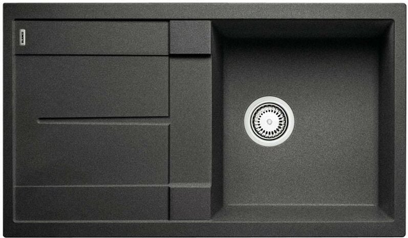 Metra 5 - Silgranitspüle, 86x50 cm, Schwarz 525919 - Blanco
