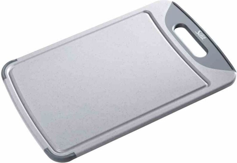 Schneidbrett antibakteriell mit Griff und Saftrille 38 x 25 cm