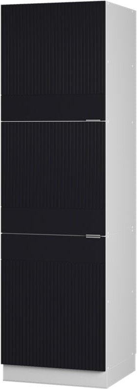 Thumbnail - Vicco - Vorratsschrank Fame-Line, Schwarz gestreift, 60 cm