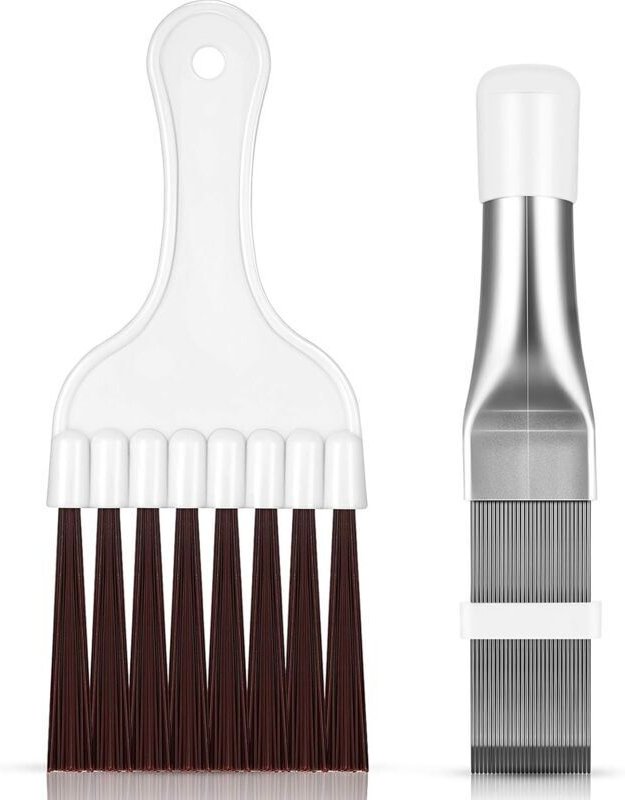 2-teiliger Kondensator-Lamellenkamm für Klimaanlagen, Lamellenreinigungsbürste, Lamellenreiniger für Klimaanlagen, Reini...