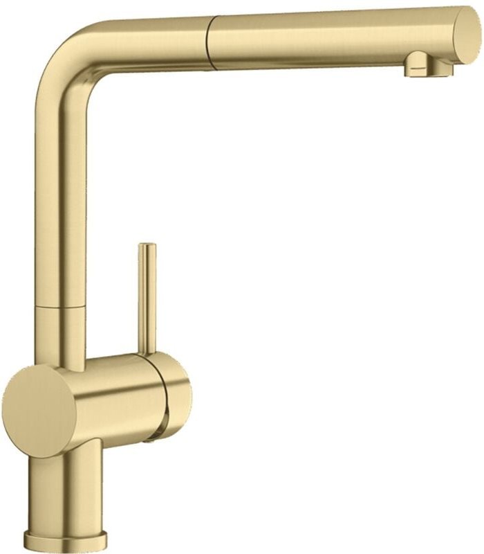 Linus s - Spültischarmatur mit ausziehbarem Auslauf, Satingold 526684 - Blanco