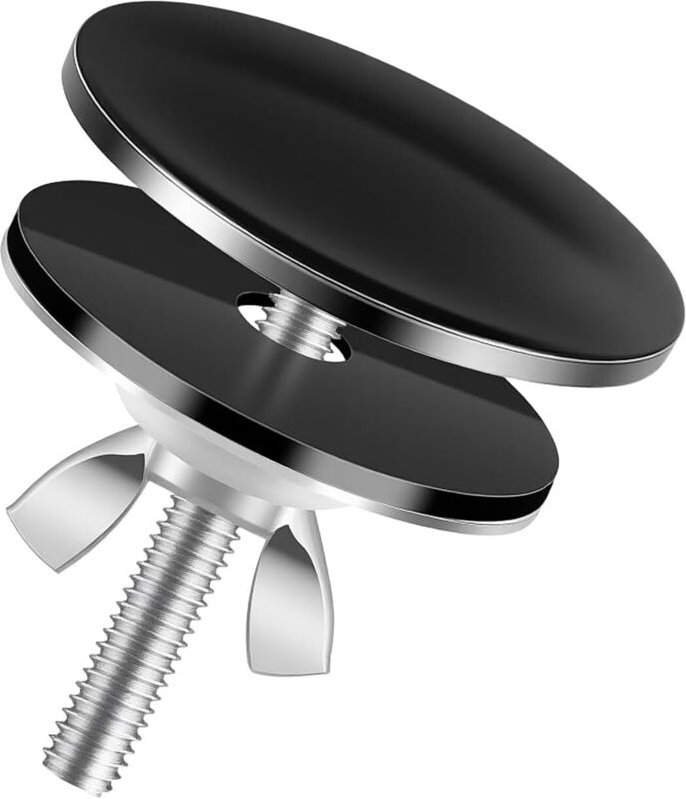 Tigrezy - 5,1 cm große Lochabdeckung für Küchenspüle, schwarze Metallabdeckung aus Edelstahl für die Arbeitsplatte, Wass...