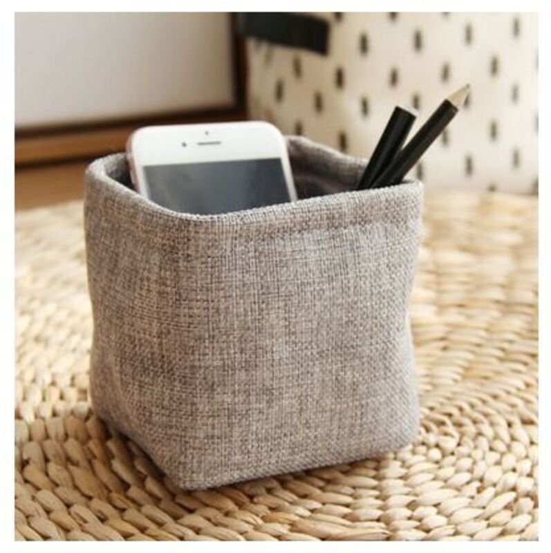 Stiftehalter, Schreibwarenetui, Schulbedarf, Büroartikel, Zubehör, Aufbewahrung für Schreibwaren, Stoffstiftehalter (gra...