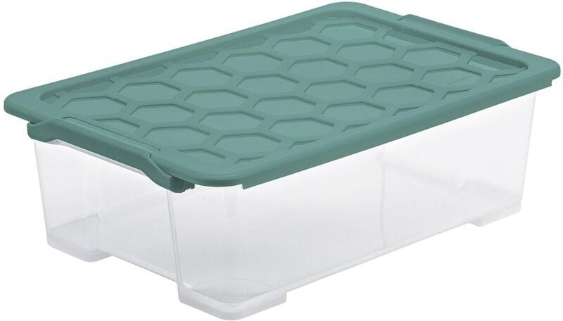 Rotho Aufbewahrungsbox EVO Safe inkl. Deckel 30 L Mistletoe grün Boxen