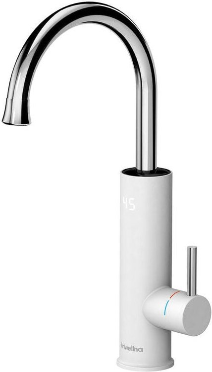 Küchenarmaturen 3200W Elektrischer Wasserhahn Küche mit Durchlauferhitzer LED Digitalanzeige Spültischarmatur 360° Drehu...