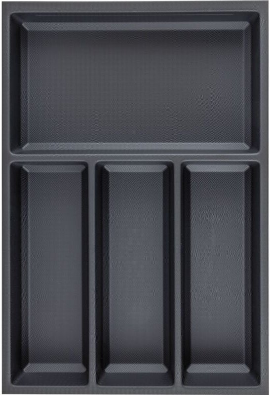 Agoform - Besteckeinsatz Sky 550/40 Besteckkasten aus Kunststoff kristall soft touch schwarz