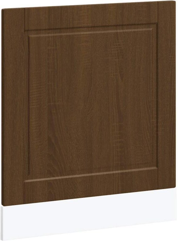 vidaXL Geschirrspülerblende Porto Braun Eichen-Optik 60x1,5x67 cm