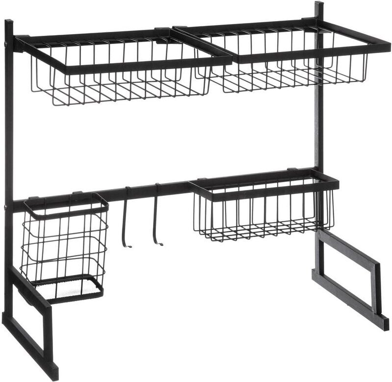 Thumbnail - 5five Simply Smart - Spülbecken-organizer abtropfbecken aus metall schwarz - 5five