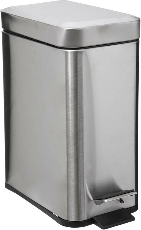 5five Simply Smart - Rechteckiger mülleimer soft close inox 5l - 5five