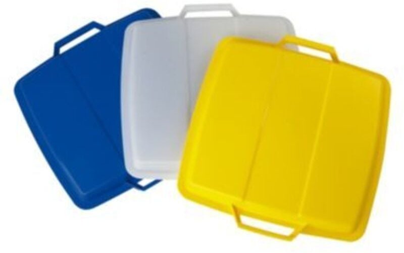 Graf Deckel Mehrzweck-Behälter eckig 90 Liter gelb