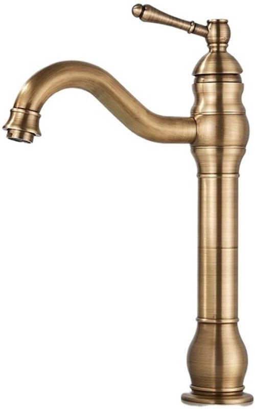 360° schwenkbare Waschtischarmatur, Einhebel-Waschtischarmatur für Warm- und Kaltwasser, Messingkorpus