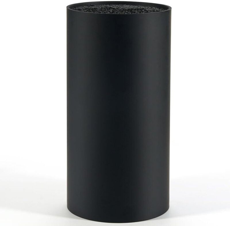 Schwarzer Messerblock (Messer nicht enthalten), leerer Küchenmesserblock für 8 Messer aller Art, universeller Messerhalt...