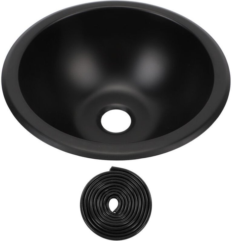 Rundes 9 x 4 Zoll (ca. 23 x 10 cm) Edelstahl-Spülbecken (304), leicht zu reinigen, 40 mm Abflussloch, Handwaschbecken fü...