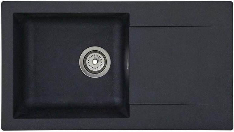 Respekta Einbauspüle Denver 78x43,5x17 cm, schwarz