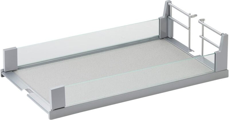 Kesseböhmer Tablar Dispensa ARENA Glas 300mm grau gesprenkelt