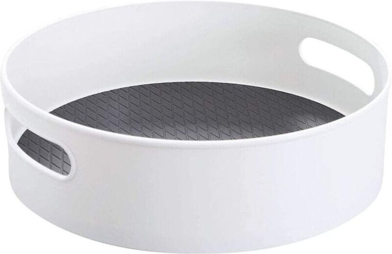 Drehbarer Gewürzständer mit Lazy Susan-Technologie, 30 cm Durchmesser, Kunststoff, Küchenschrankaufbewahrung, Gewürzrega...