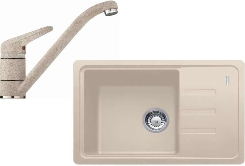 Sets - Küchenset G117, Fragranitspüle bsg 611-62, Sahara + Armatur fc 9541.082, Sahara 114.0440.700 - Franke