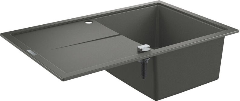 K400 Quarzkomposit-Spüle mit reversiblem Abtropfbecken 780x500 mm, granitgrau (G31639AT0-G) - Grohe