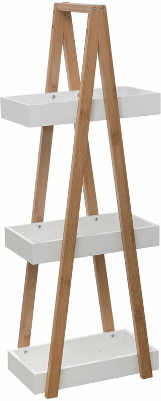 5five Simply Smart - Servierwagen 3 ebenen dreieck naturéo bambus weiß - 5five