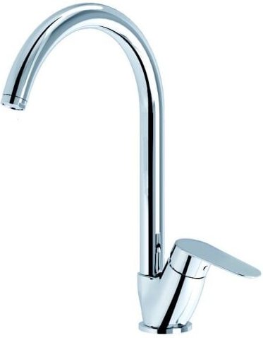 Eurorama - Spültischmischer mit drehbarem Auslauf aus verchromtem Messing – Reno23