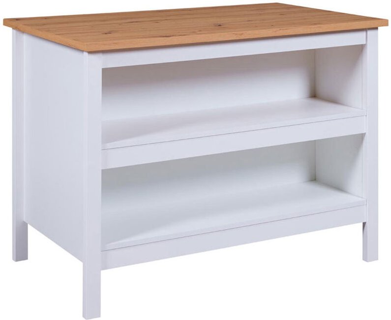 Inter Link - Julina Sideboard Küchen-Ø, 2 Ablagen weiß, Artisan Eiche dekor.